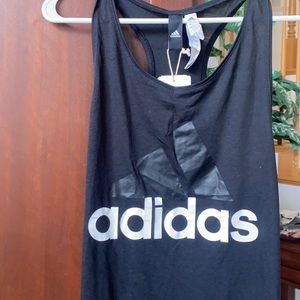 Black Adidas workout tank top